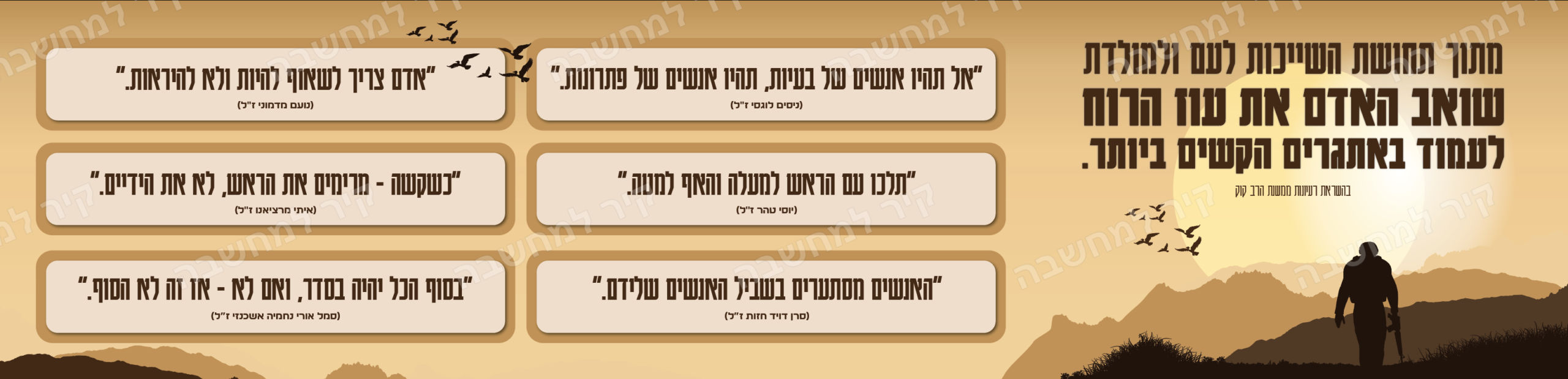 קיר הגבורה — החלק הרחב, תצוגה עם סימני מים